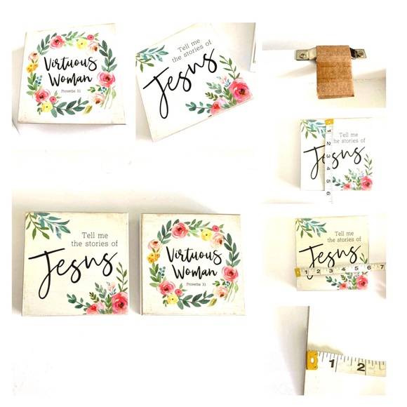 Set 2 Stories of Jesus & Virtuous Woman Wall Art - Picture 3 of 6